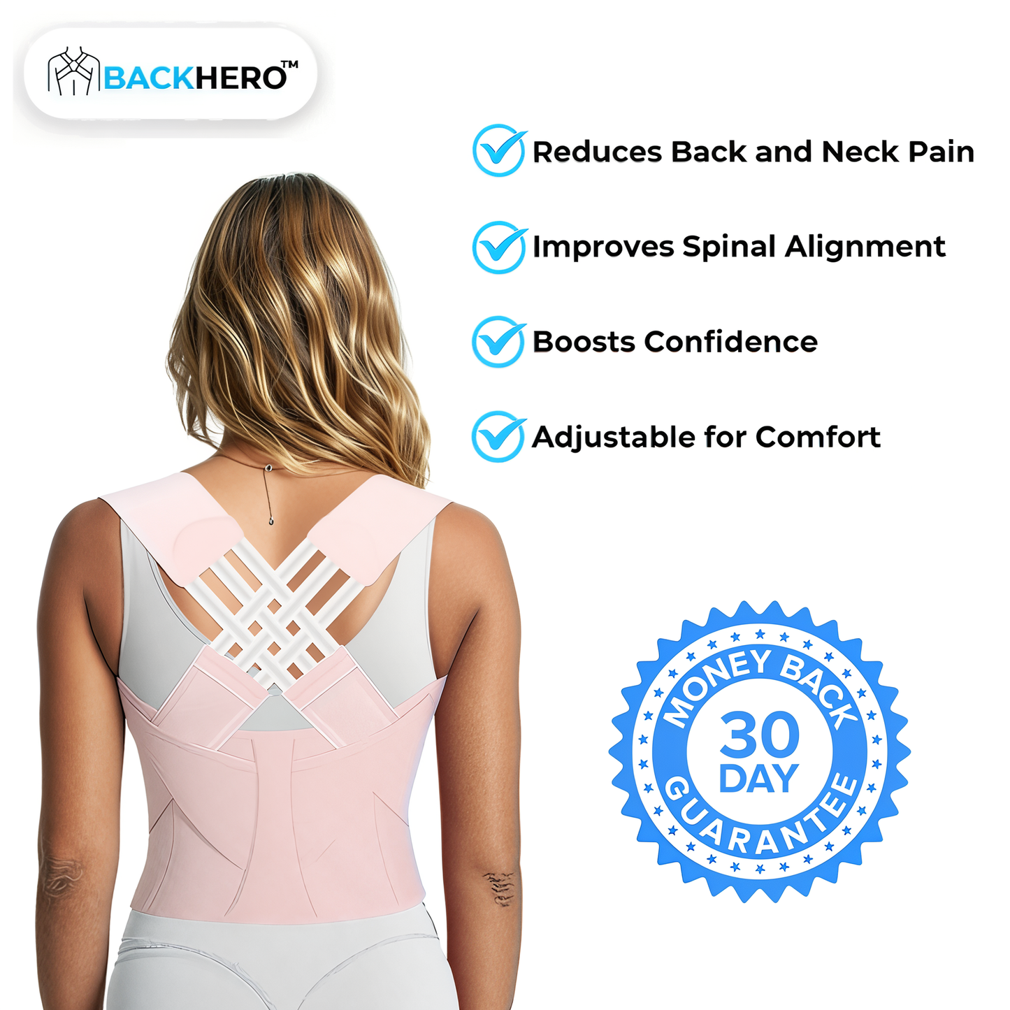 BackHero™ Posture Corrector – Instant Relief & Upright Support